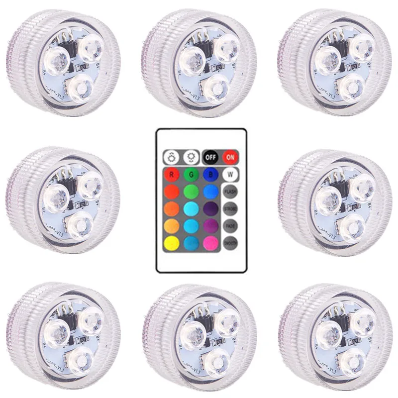 10-1pcs IP65 Waterproof Submersible LED Lights Remote Control LED Tea Mini Lights Underwater Lamp for Wedding Party Vase Decor
10-1pcs IP65 Waterproof Submersible LED Lights Remote Control LED Tea Mini Lights Underwater Lamp for Wedding Party Vase Decor