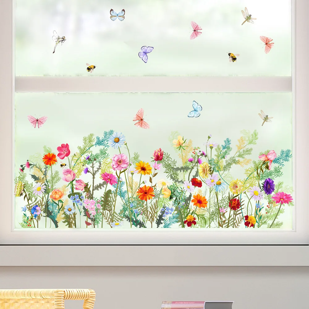 1PC Flower Butterfly Window Sticker Plant Pattern Wall Stickers Diy Wallpaper Wall Decals Festival Home Decor Crafts
1PC Flower Butterfly Window Sticker Plant Pattern Wall Stickers Diy Wallpaper Wall Decals Festival Home Decor Crafts