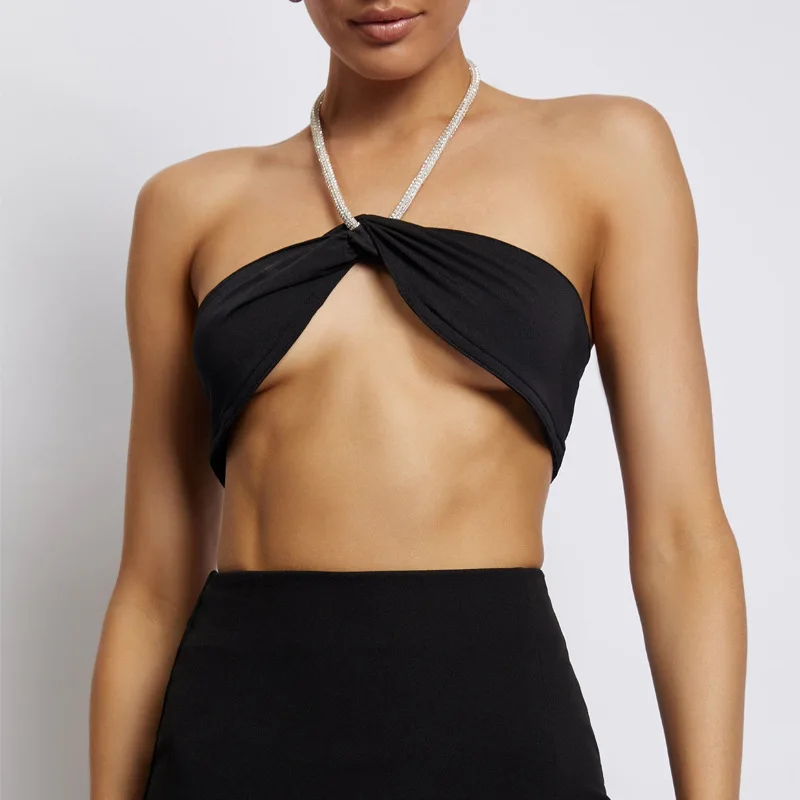 Fashion Women Casual Crop Tops Sleeveless Backless Twist Pleated Slim Fit Halter Vest Club Street Style Skin Friendly S M L
Fashion Women Casual Crop Tops Sleeveless Backless Twist Pleated Slim Fit Halter Vest Club Street Style Skin Friendly S M L