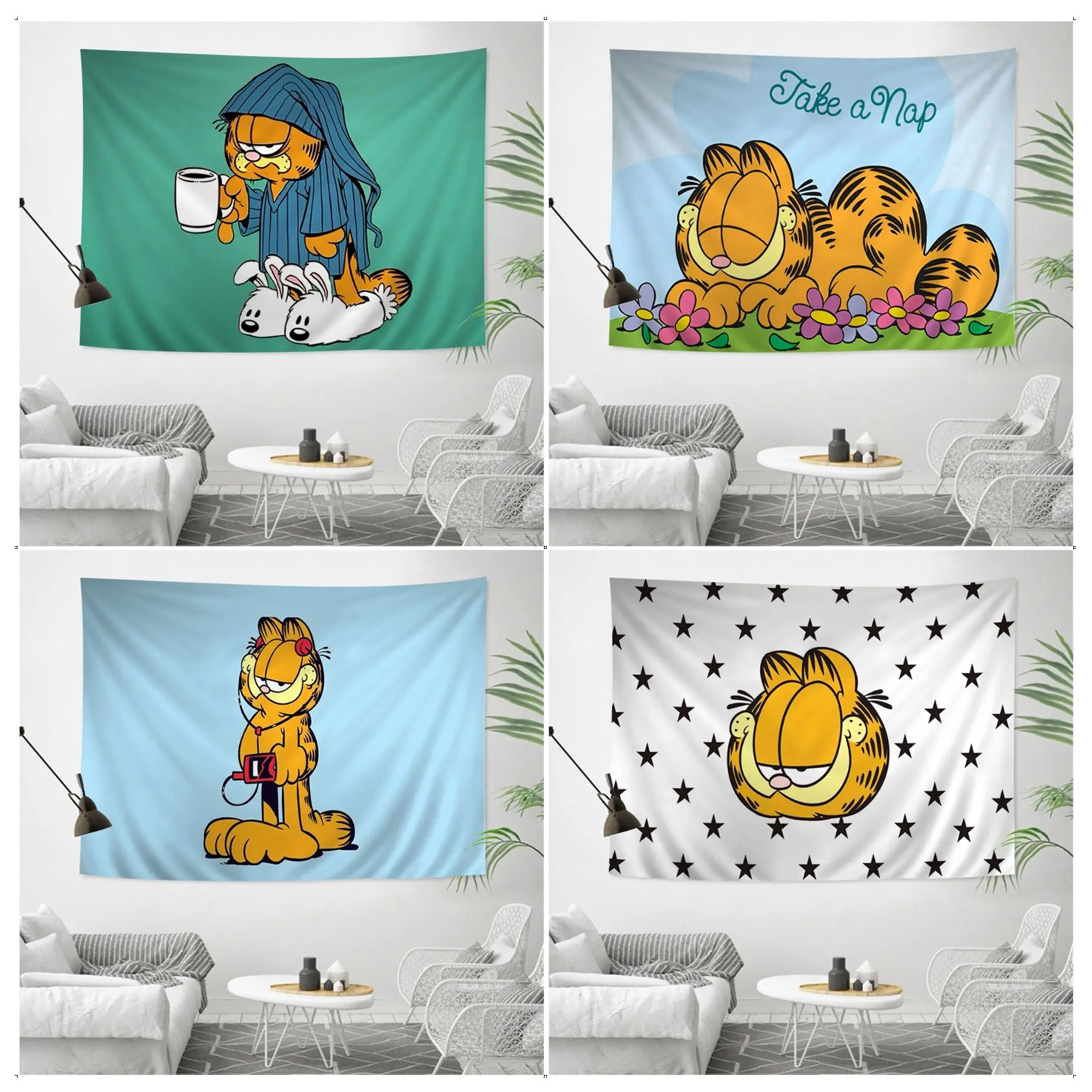 BANDAI Garfield Hanging Bohemian Tapestry Art Science Fiction Room Home Decor INS Home Decor
BANDAI Garfield Hanging Bohemian Tapestry Art Science Fiction Room Home Decor INS Home Decor