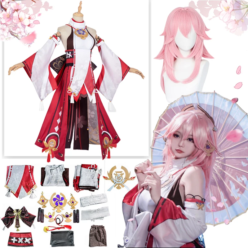 Женский костюм для косплея аниме Genshin Impact Yae Miko, костюм парик для Хэллоуина
Женский костюм для косплея аниме Genshin Impact Yae Miko, костюм парик для Хэллоуина