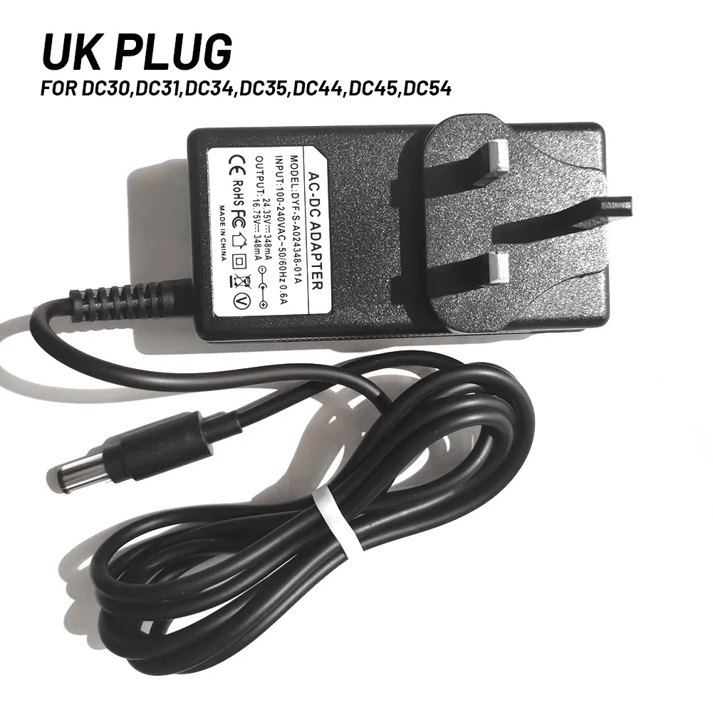 For DYSON Charger Robot Vacuum Cleaner DC30 DC45 DC54 UK/EU/US Plug 100-240V~50/60Hz 0.6A 26.1V/780mA DC31 DC34
For DYSON Charger Robot Vacuum Cleaner DC30 DC45 DC54 UK/EU/US Plug 100-240V~50/60Hz 0.6A 26.1V/780mA DC31 DC34