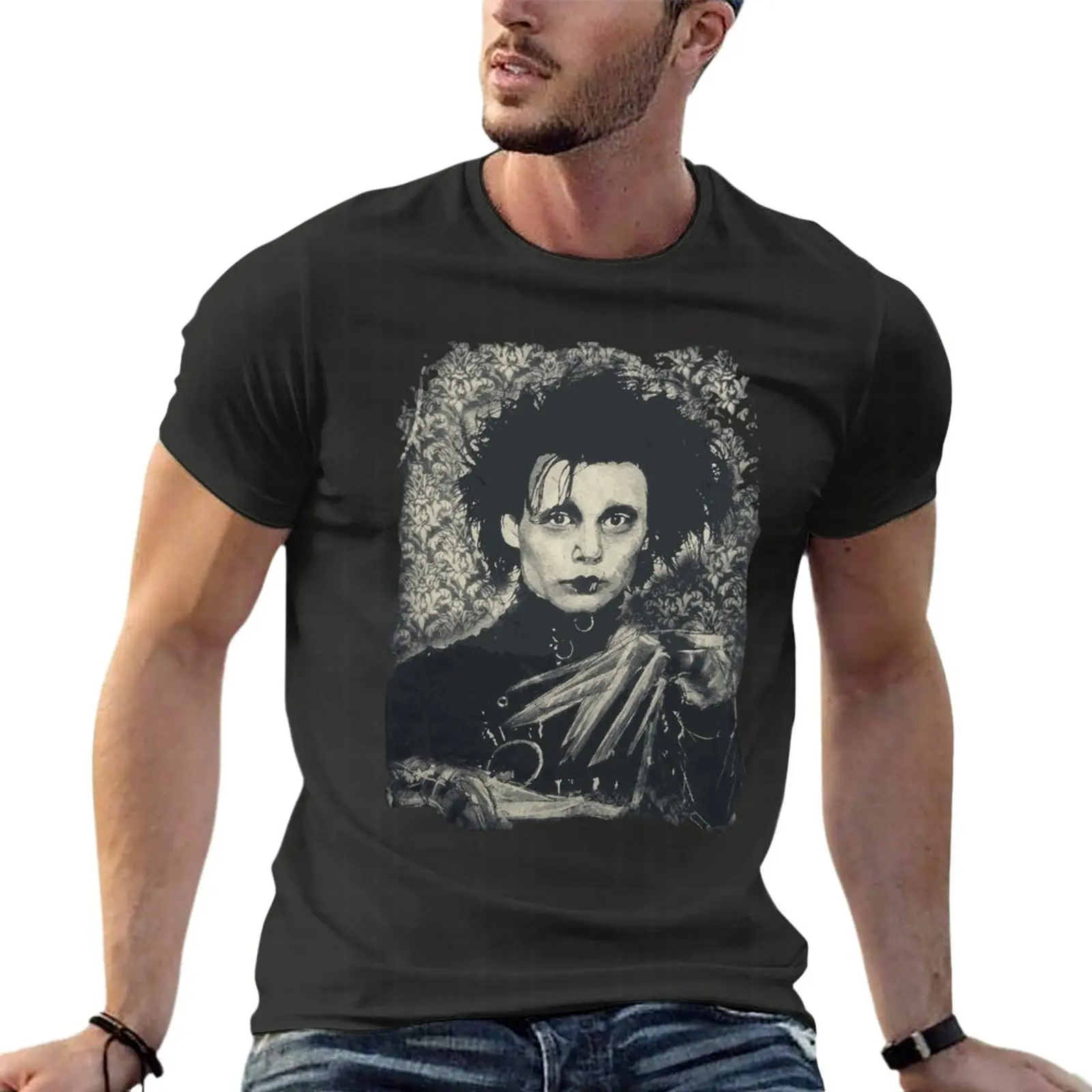 Edward Scissorhands Johnny Depp Oversize Tshirt Printed Men'S Clothes 100% Cotton Streetwear Big Size Tops Tee
Edward Scissorhands Johnny Depp Oversize Tshirt Printed Men'S Clothes 100% Cotton Streetwear Big Size Tops Tee