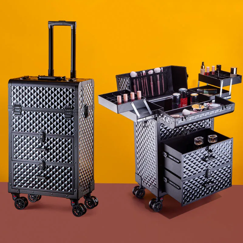 Makeup Storage Box Beauty Artist Suitcase Luxury Aluminum Rolling Wheel Barber Toolbox Vintage Manicure Embroidery Trolley Case
Makeup Storage Box Beauty Artist Suitcase Luxury Aluminum Rolling Wheel Barber Toolbox Vintage Manicure Embroidery Trolley Case