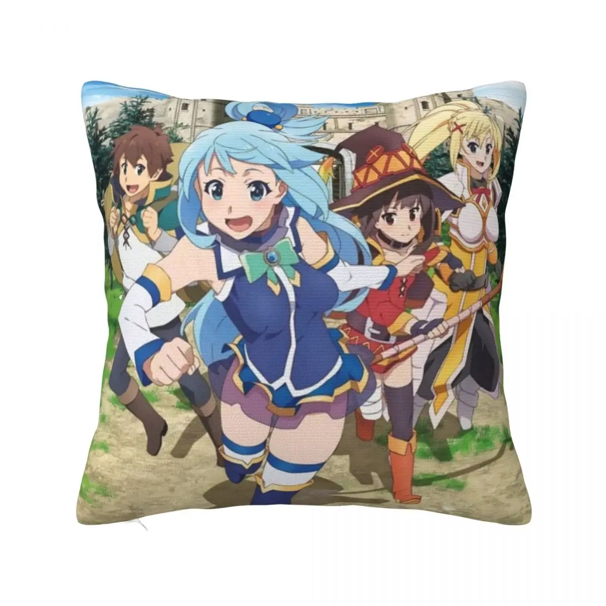 KonoSuba Pillowcase Printed Polyester Cushion Cover Decor Megumin Anime Throw Pillow Case Cover Home Zippered 45X45cm
KonoSuba Pillowcase Printed Polyester Cushion Cover Decor Megumin Anime Throw Pillow Case Cover Home Zippered 45X45cm