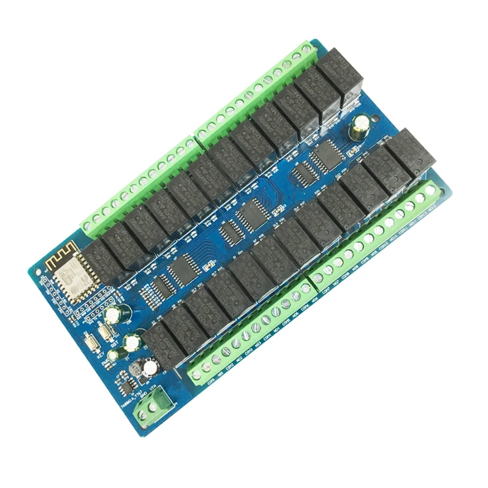 ESP8266 WIFI 24 Channel Relay Module 5V 12V 24V ESP-12F Development Board for Smart Home Wireless Control
ESP8266 WIFI 24 Channel Relay Module 5V 12V 24V ESP-12F Development Board for Smart Home Wireless Control