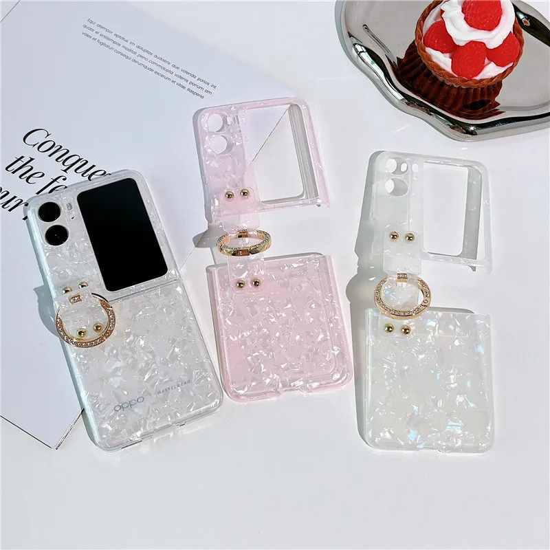 Colorful Shell Pattern Phone Case For OPPO Find N2 Flip Cover Ring Protective Funda
Colorful Shell Pattern Phone Case For OPPO Find N2 Flip Cover Ring Protective Funda
