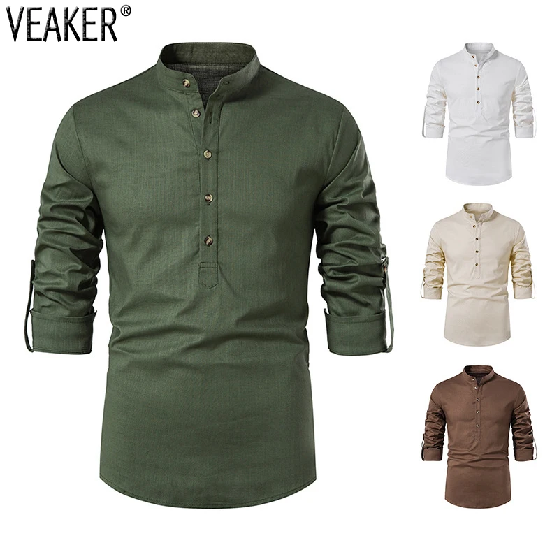 2022 New Men's Slim Fit Cotton Linen Shirts Male Solid Color Long Sleeve Breathable Linen Shirt Tops S-2XL
2022 New Men's Slim Fit Cotton Linen Shirts Male Solid Color Long Sleeve Breathable Linen Shirt Tops S-2XL