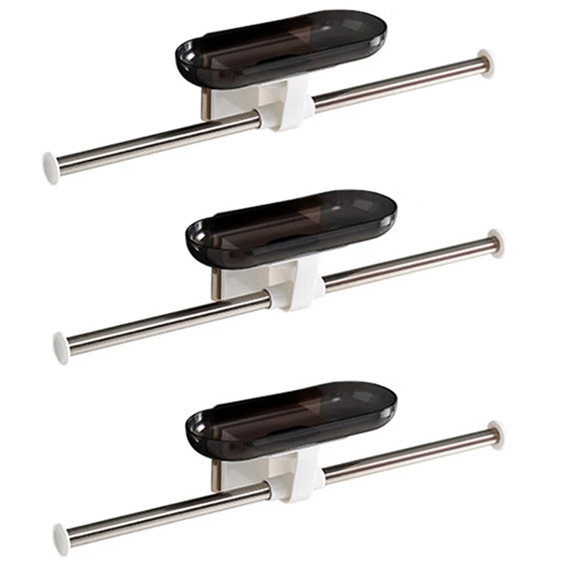 3X Wall Mounted Clothes Hangers Storage Stacker Rack Holder Organizer Punch-Free Stainless Steel Hanging Hanger
3X Wall Mounted Clothes Hangers Storage Stacker Rack Holder Organizer Punch-Free Stainless Steel Hanging Hanger