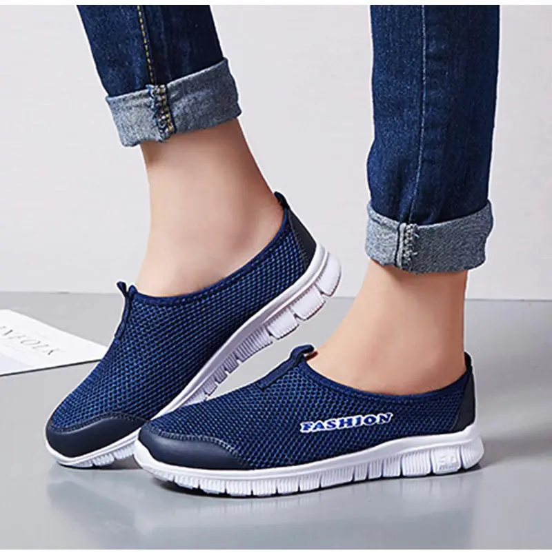 Large Size Air Mesh Slip-ons Sneakers Woman Sports Shoes Woman Sneakers Sport Woman Running Dark Blue Loafers Moccasin GME-2430
Large Size Air Mesh Slip-ons Sneakers Woman Sports Shoes Woman Sneakers Sport Woman Running Dark Blue Loafers Moccasin GME-2430