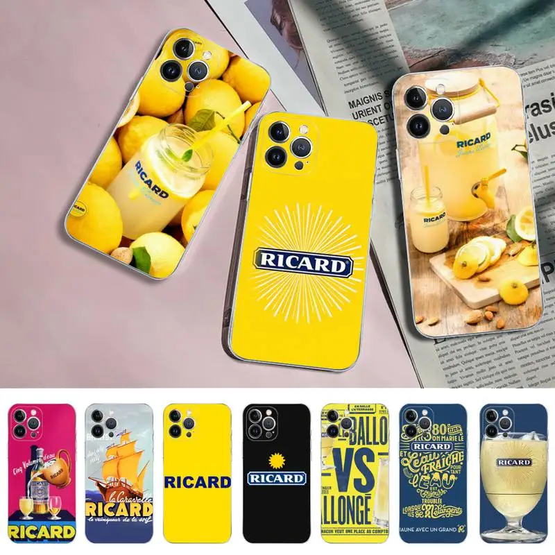 Ricard Phone Case For iPhone 11 12 13 14 Mini Pro Max XR X XS TPU Clear Case For 8 7 6 Plus SE 2020
Ricard Phone Case For iPhone 11 12 13 14 Mini Pro Max XR X XS TPU Clear Case For 8 7 6 Plus SE 2020