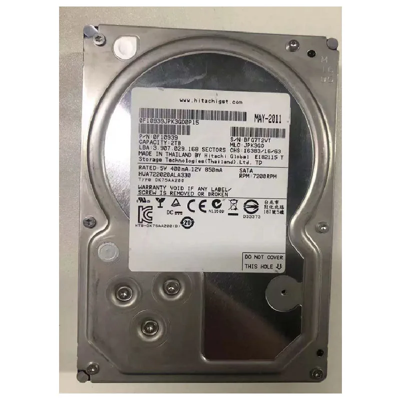 100%New In box 3 year warranty HUA722020ALA330 2TB 2T SATA 7.2K Need more angles photos, please contact me
100%New In box 3 year warranty HUA722020ALA330 2TB 2T SATA 7.2K Need more angles photos, please contact me