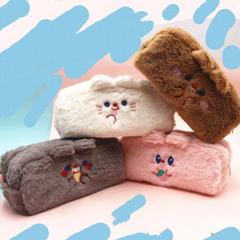 Large-capacity puffy pencil case cute bear student plush stationery bag pencil case soft healing wallet
Large-capacity puffy pencil case cute bear student plush stationery bag pencil case soft healing wallet