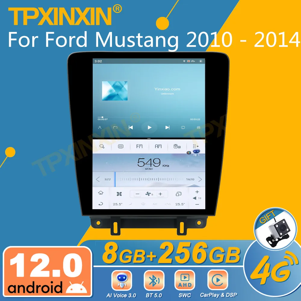 

Автомагнитола для Ford Mustang 2010-2014, Android, экран Tesla, 2Din стереоприемник, Авторадио, мультимедийный плеер, головное устройство с GPS