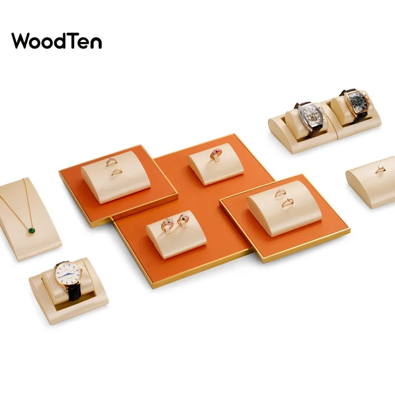 WoodTen Light Luxury Metal PU Leather Jewelry Display Props Jewelry Rack Ring Necklace Watch Ornaments Display Case
WoodTen Light Luxury Metal PU Leather Jewelry Display Props Jewelry Rack Ring Necklace Watch Ornaments Display Case