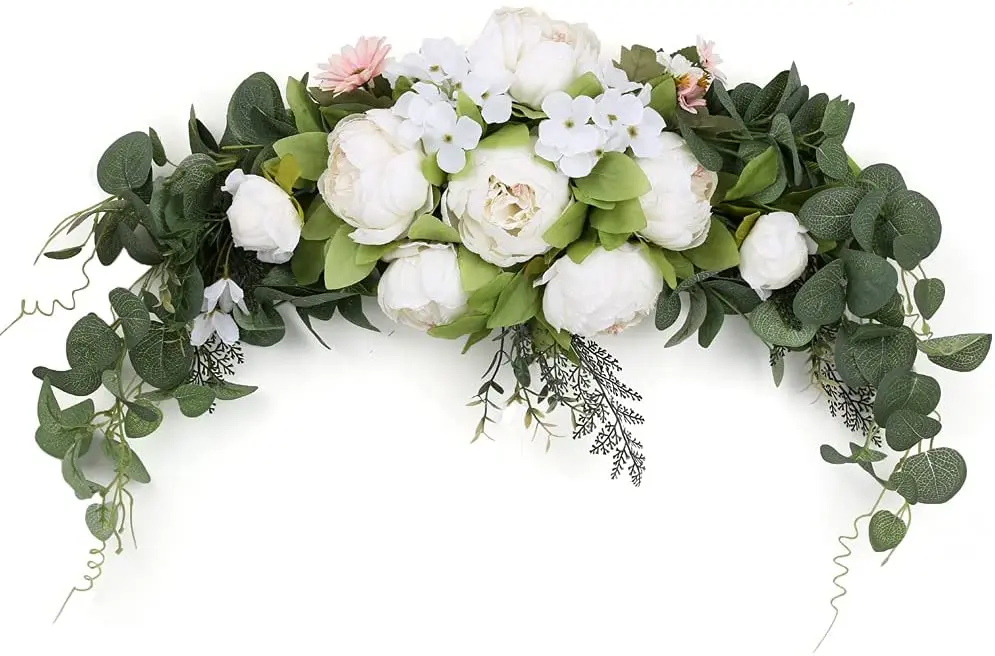 Wedding Arch Flowers Artificial Swag Peony Flower Floral Swag Door Swag Wreath Twig for Home Wedding Wall Door Decoration
Wedding Arch Flowers Artificial Swag Peony Flower Floral Swag Door Swag Wreath Twig for Home Wedding Wall Door Decoration