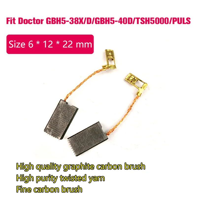2Pcs Mini Drill Electric Grinder Replacement Carbon Brushes Spare Parts For GBH5-38D/X 5-40D Electric Grinder Replacement New
2Pcs Mini Drill Electric Grinder Replacement Carbon Brushes Spare Parts For GBH5-38D/X 5-40D Electric Grinder Replacement New