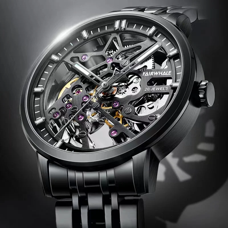 Fashion Brand Mark Fairwhale Automatic Mechanical Sports Watch For Men Black Buiness Waterproof Watches Luxury Full Steel Clocks
Fashion Brand Mark Fairwhale Automatic Mechanical Sports Watch For Men Black Buiness Waterproof Watches Luxury Full Steel Clocks