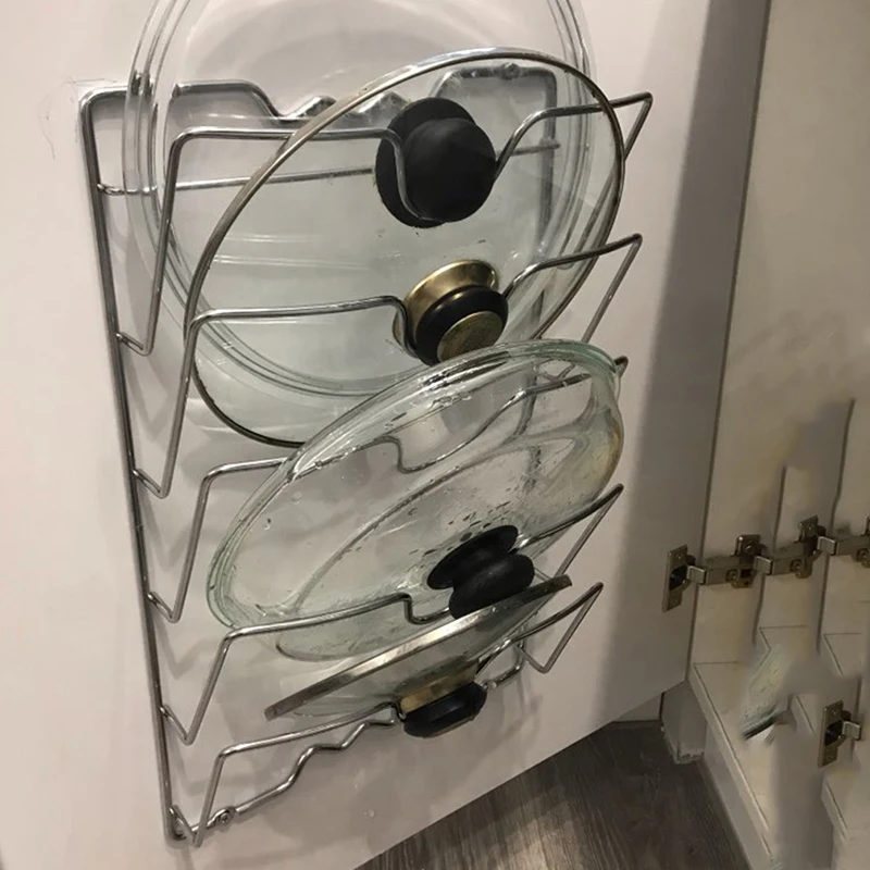 Kitchen Organizer Rack Wall Hanging Pot Cover Rack Five-Layer Pot Lid Metal Rust-Free Multifunctional Rack Pot Lid Storage Rack
Kitchen Organizer Rack Wall Hanging Pot Cover Rack Five-Layer Pot Lid Metal Rust-Free Multifunctional Rack Pot Lid Storage Rack