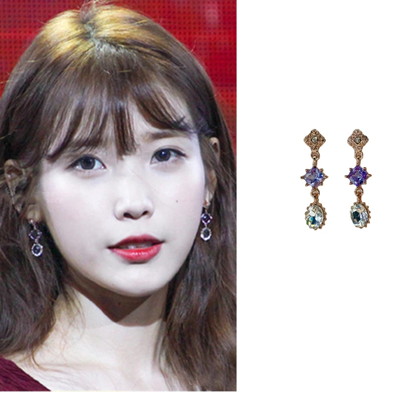 IU Park Min Young Crystal Korean Drama Ear piercing Personality Earrings For Women Girls Pendientes
IU Park Min Young Crystal Korean Drama Ear piercing Personality Earrings For Women Girls Pendientes