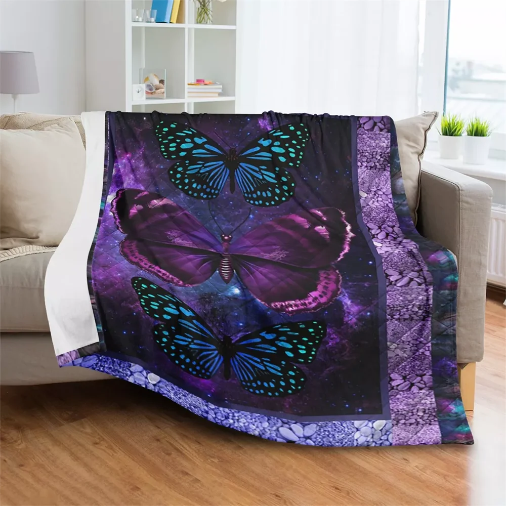 Soft Butterfly Theme Blanket for Adults Microfiber Plush Flannel Sherpa Blanket for Bed and Couch Warm Fuzzy Cozy Throw Blanket
Soft Butterfly Theme Blanket for Adults Microfiber Plush Flannel Sherpa Blanket for Bed and Couch Warm Fuzzy Cozy Throw Blanket