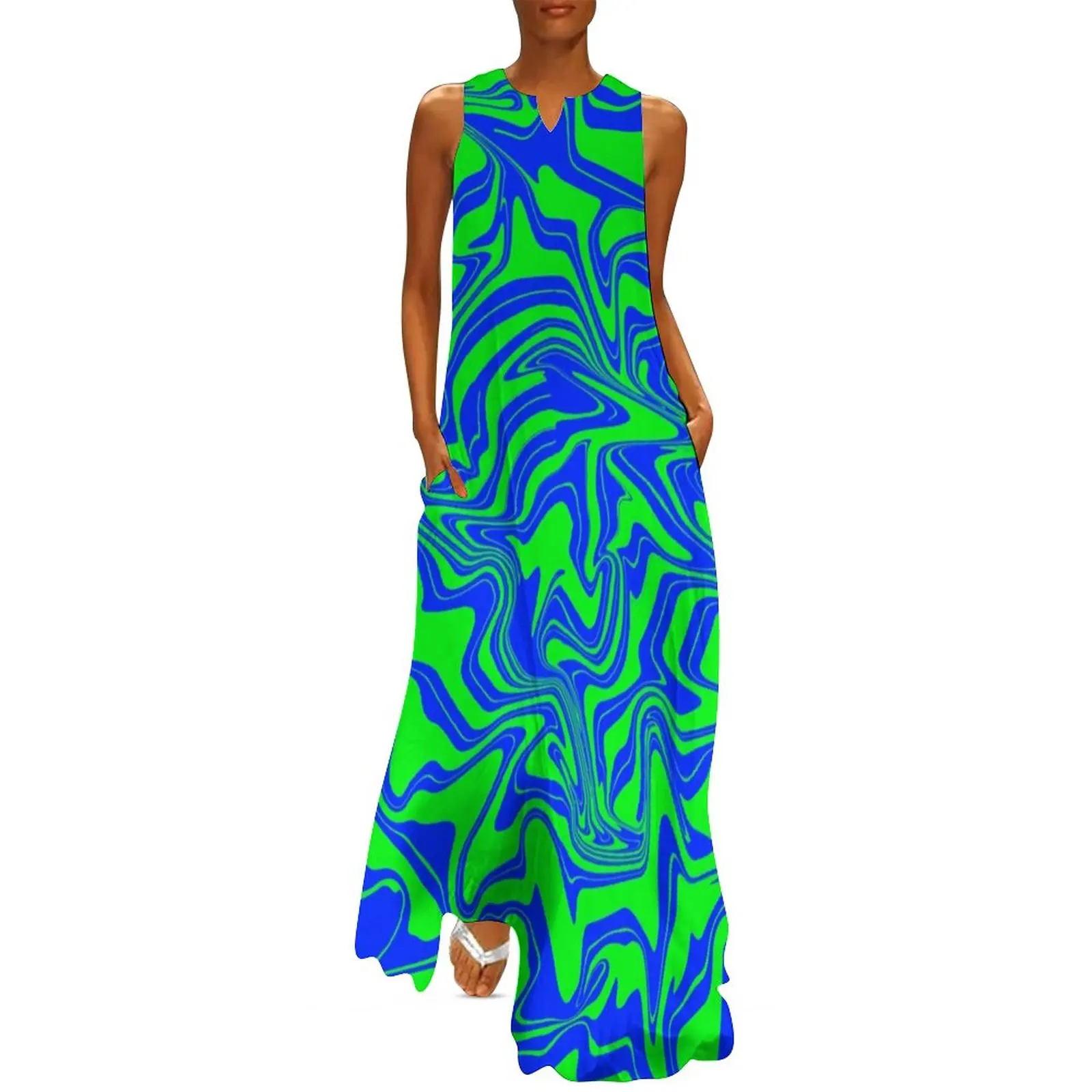 Green Liquid Swirl Dress Spring Blue Abstract Art Print Street Fashion Casual Long Dresses Custom Vintage Maxi Dress 3XL 4XL 5XL
Green Liquid Swirl Dress Spring Blue Abstract Art Print Street Fashion Casual Long Dresses Custom Vintage Maxi Dress 3XL 4XL 5XL