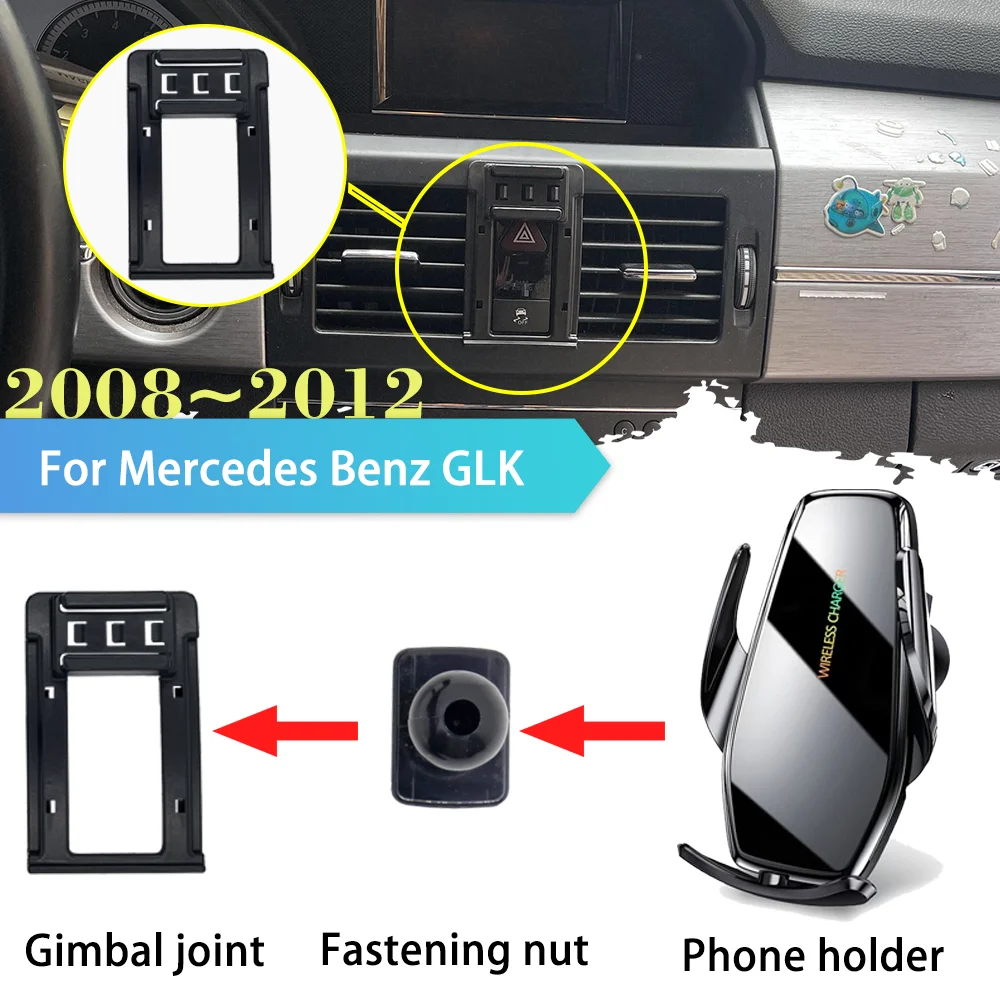 30W Car Phone Holder for Mercedes Benz GLK Class 280 300 350 X204 2008~2012 Support Wireless Fast Charging Sticker Accessorie
30W Car Phone Holder for Mercedes Benz GLK Class 280 300 350 X204 2008~2012 Support Wireless Fast Charging Sticker Accessorie