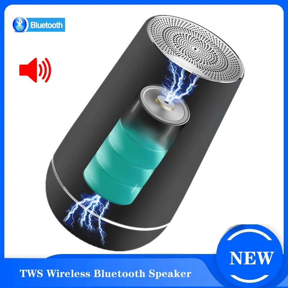 

Bluetooth Wireless Stereo Speakers For Mobile Phone Outdoor Hifi Bass Subwoofer Mini Music Center Surround Sound Speakers Column