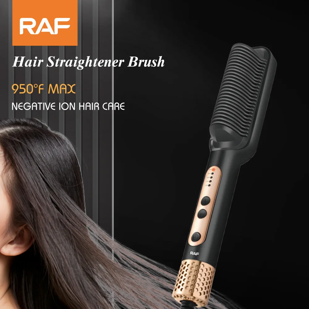 

Straight Comb Dry Hair 45W Alloy Anion Does Not Hurt Hair Straight Hair Curls Dual-Use Straightener Household Portable Travel