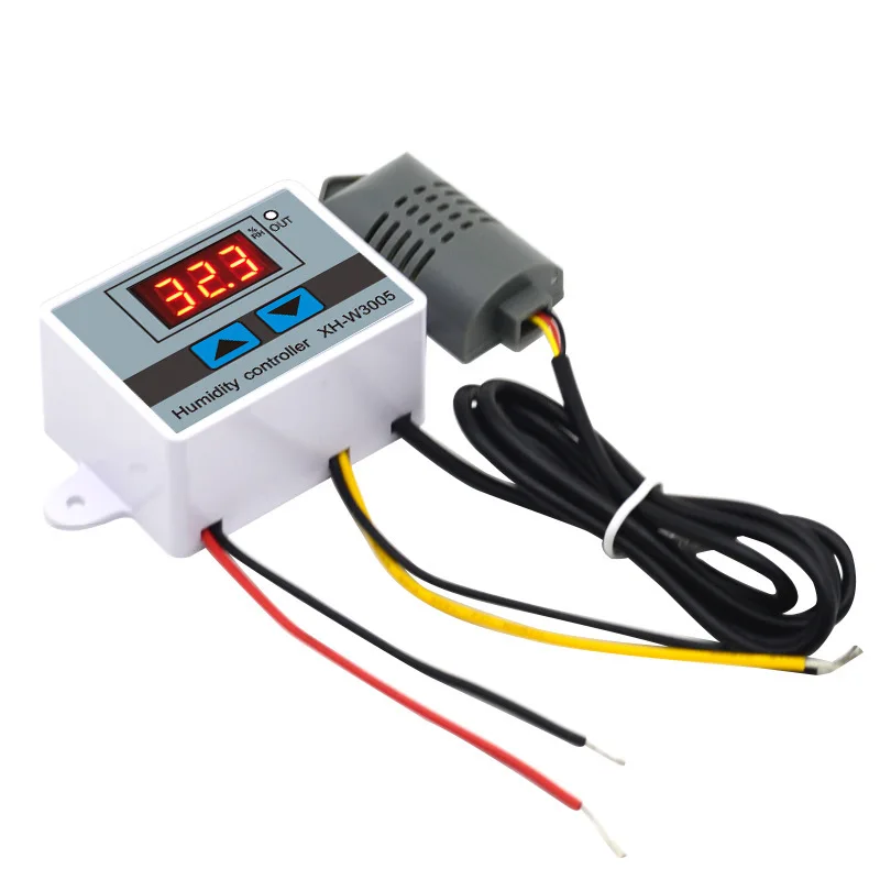 Digital Humidity Controller XH-W3005 12V 24V 220V Humidistat Hygrometer Humidity Control Switch Regulator + Humidity Sensor
Digital Humidity Controller XH-W3005 12V 24V 220V Humidistat Hygrometer Humidity Control Switch Regulator + Humidity Sensor