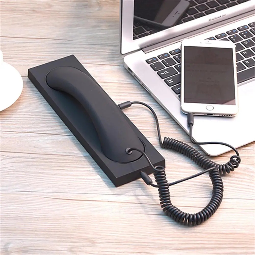Universal Fashion Retro Mobile Phone Handset Microphone Telephone Cell Phone Handset Receiver External Headset for Office
Universal Fashion Retro Mobile Phone Handset Microphone Telephone Cell Phone Handset Receiver External Headset for Office
