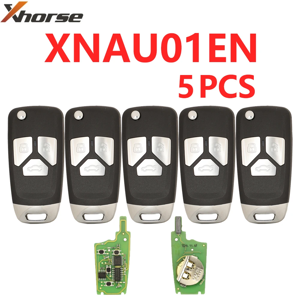 5PCS XHORSE XNAU01EN Wireless Remote Key Universal VVDI2 Mini Remote Control Key Tool For Audi Flip 3Buttons Key English Version
5PCS XHORSE XNAU01EN Wireless Remote Key Universal VVDI2 Mini Remote Control Key Tool For Audi Flip 3Buttons Key English Version