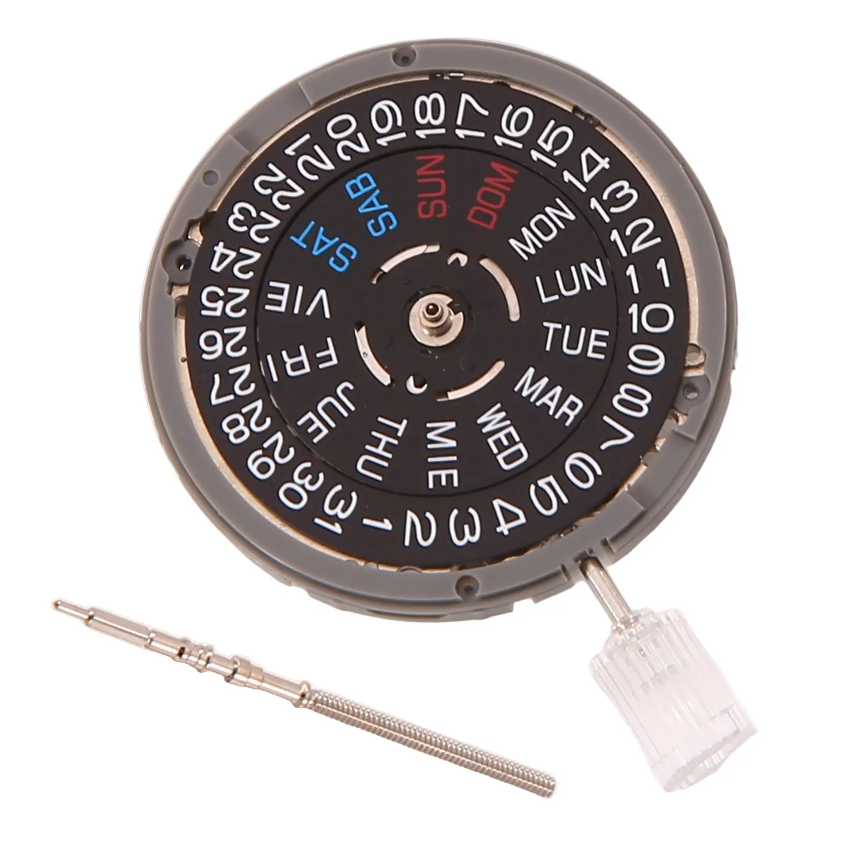Automatic Movement NH36/NH36A Self-Winding Mechanical Quick Date/Day Setting 3.8 O'Clock Crown 24 Jewels Black
Automatic Movement NH36/NH36A Self-Winding Mechanical Quick Date/Day Setting 3.8 O'Clock Crown 24 Jewels Black
