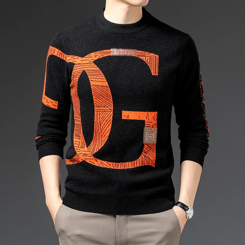 High End Luxury 2022 New Men's Knitting Pullover Round Neck Letter Sweater Autumn/Winter Designer Quality Casual Men's Clothing
High End Luxury 2022 New Men's Knitting Pullover Round Neck Letter Sweater Autumn/Winter Designer Quality Casual Men's Clothing