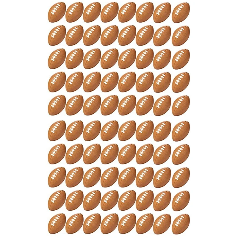 80Pcs Rugby Stress Ball, Mini Foam Sports Ball, Foam Sports Ball For School Carnival Reward, Party Bag Gift Fillers
80Pcs Rugby Stress Ball, Mini Foam Sports Ball, Foam Sports Ball For School Carnival Reward, Party Bag Gift Fillers