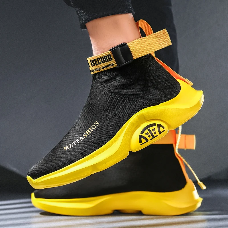 Men Casual Socks Shoes High Top Knit Upper Lightweight Running Sneakers Mens Non-slip Sport Shoes Fashion Breathable Socks Boots
Men Casual Socks Shoes High Top Knit Upper Lightweight Running Sneakers Mens Non-slip Sport Shoes Fashion Breathable Socks Boots