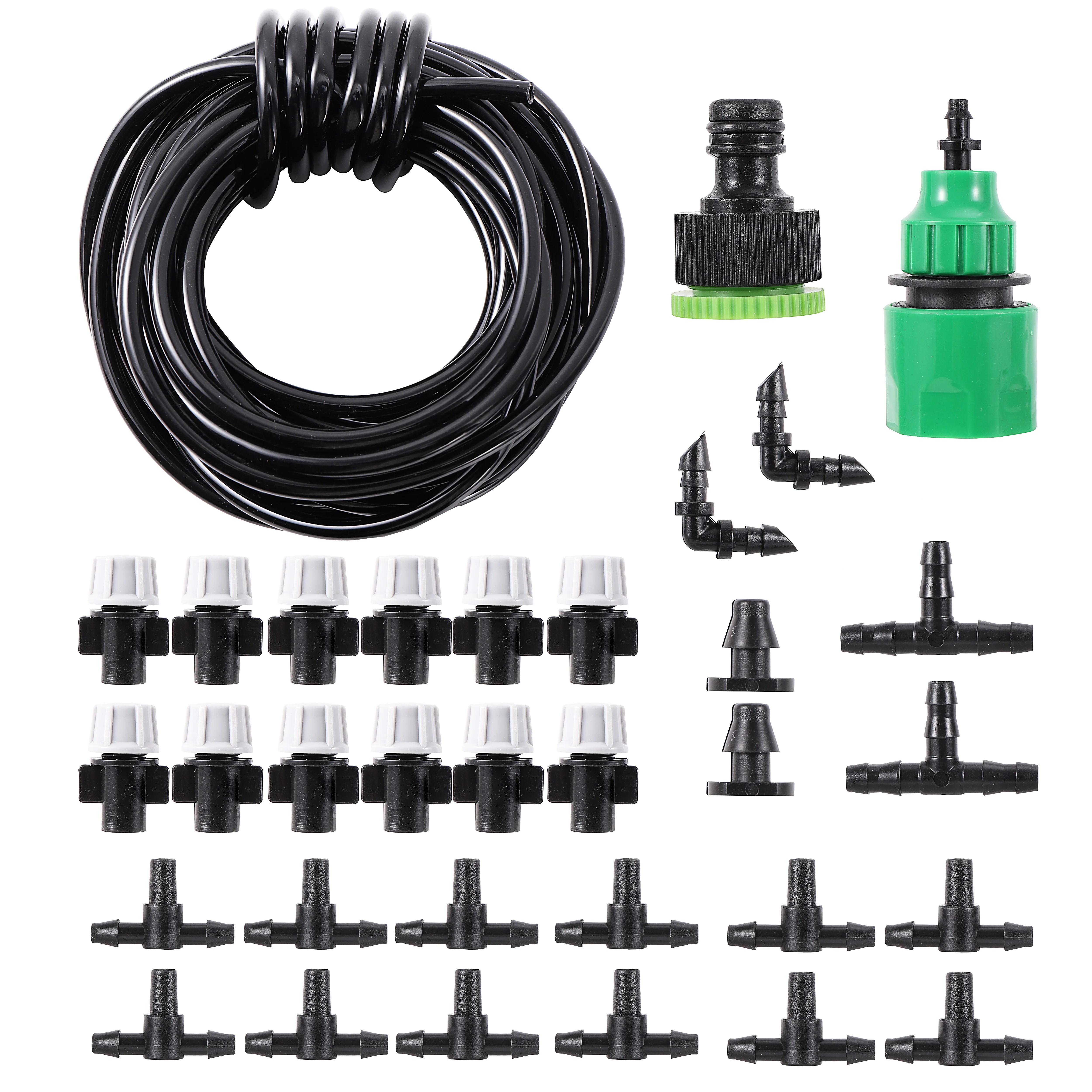 1 Set Fog Nozzles irrigation system Portable Misting Automatic Watering 10m Garden hose Spray head with 4/7mm tee and connector
1 Set Fog Nozzles irrigation system Portable Misting Automatic Watering 10m Garden hose Spray head with 4/7mm tee and connector