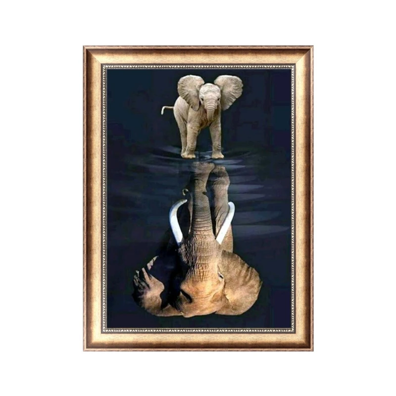 Elephant Reflection 5D Diamond Paint Embroidery for Cross Stitch Home Decor DIY 
Elephant Reflection 5D Diamond Paint Embroidery for Cross Stitch Home Decor DIY