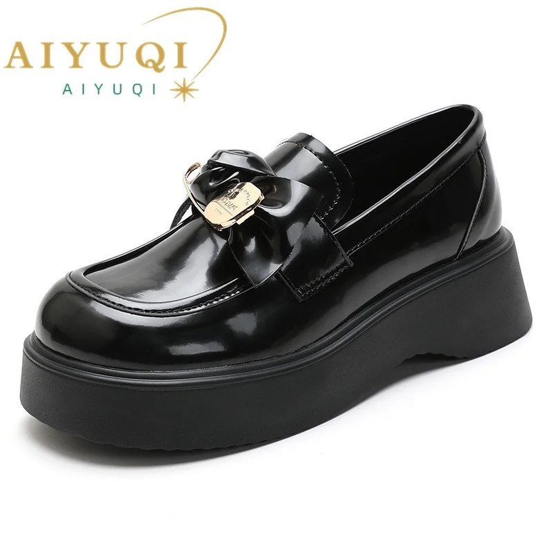 New Loafers Women Genuine Leather 2023 New Wedges Platform Women Spring Shoes British Style Round Toe JK Ladies Shoes
New Loafers Women Genuine Leather 2023 New Wedges Platform Women Spring Shoes British Style Round Toe JK Ladies Shoes