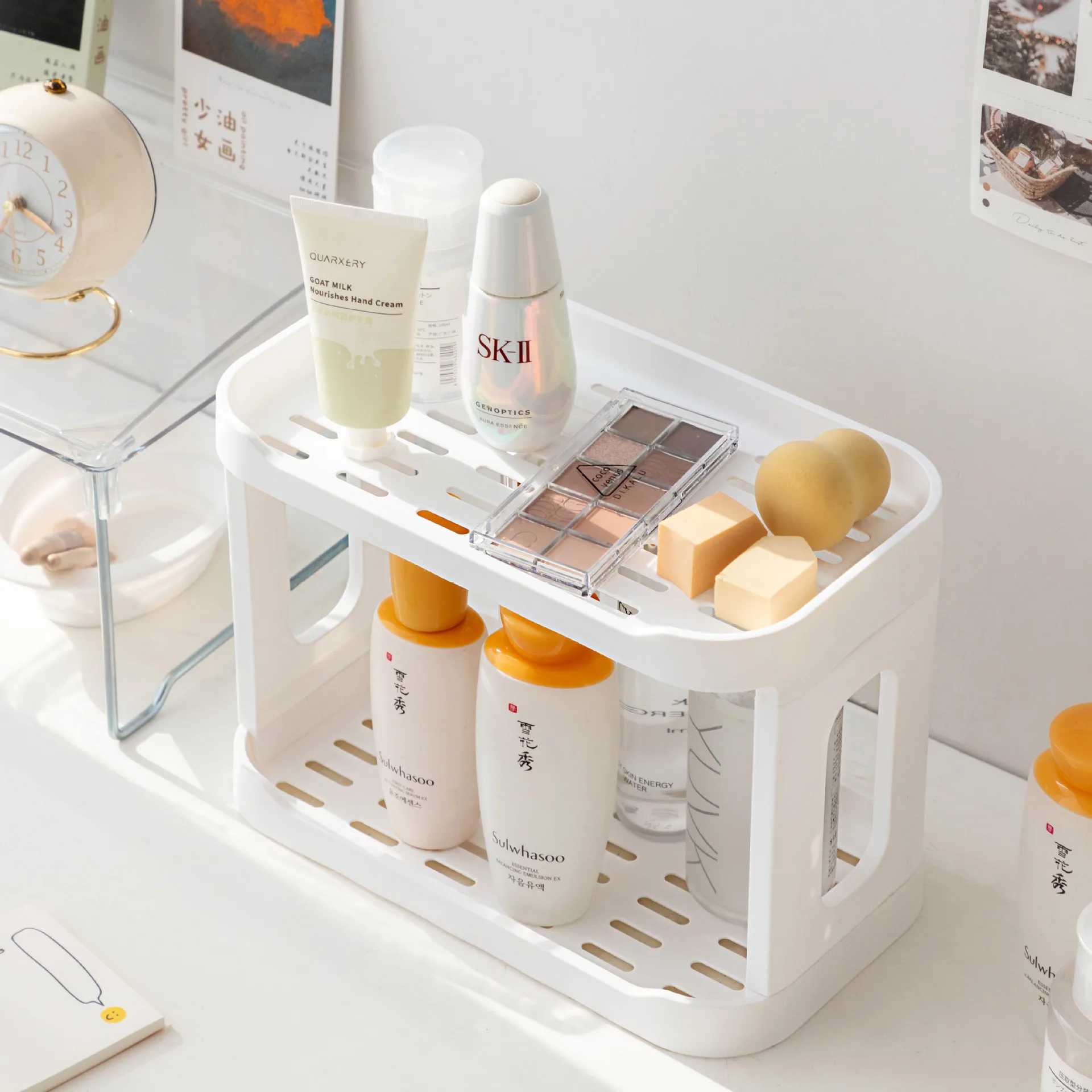 Bathroom Shower Gel Rack Desktop Multi-layer Storage Rack Cosmetics Sundries Cup Dormitory Artifact Bedroom Living Table Shelf
Bathroom Shower Gel Rack Desktop Multi-layer Storage Rack Cosmetics Sundries Cup Dormitory Artifact Bedroom Living Table Shelf