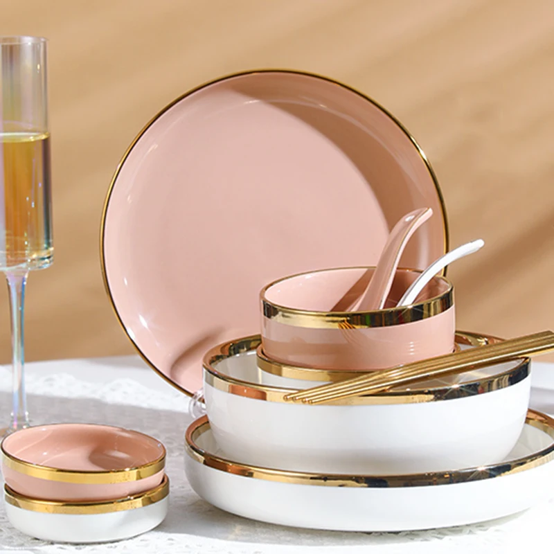 Round Aesthetic Bowl Plate Set Party Birthday Luxury Nordic Sushi Ceramic Dessert Dinner Plate Pasta Pratos De Jantar Dinnerware
Round Aesthetic Bowl Plate Set Party Birthday Luxury Nordic Sushi Ceramic Dessert Dinner Plate Pasta Pratos De Jantar Dinnerware