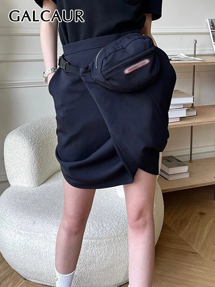 GALCAUR Patchwork Bag Irregular Skirt For Women Plain High Waist Asymmetrical Mini Skirts Female 2022 Summer Fashion Clothes New
GALCAUR Patchwork Bag Irregular Skirt For Women Plain High Waist Asymmetrical Mini Skirts Female 2022 Summer Fashion Clothes New