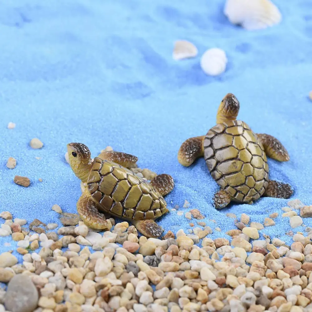 2 Pcs Miniature Sea Turtle Fairy Garden Micro Landscape Resin Figurine Dollhouse Plant Pots Bonsai DIY Craft Decoration
2 Pcs Miniature Sea Turtle Fairy Garden Micro Landscape Resin Figurine Dollhouse Plant Pots Bonsai DIY Craft Decoration