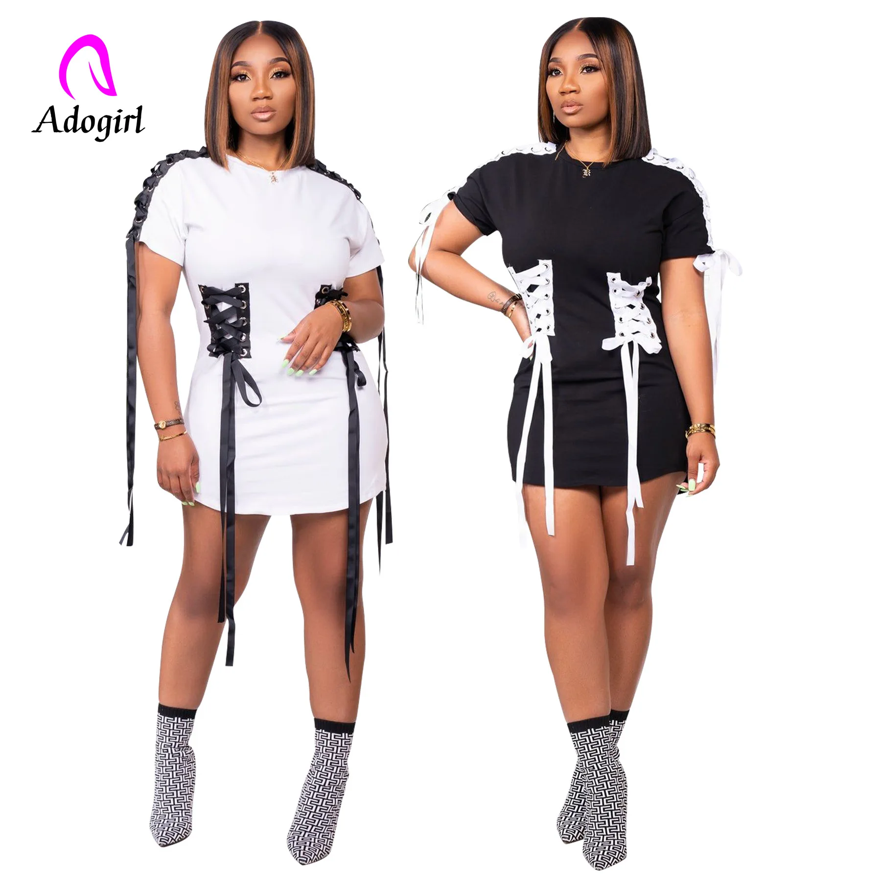 Casual Bandage Women Mini Dress Short Sleeve Fit Side Stripe Dress 2022 Summer Workout Activewear Basic Home Dresses Vestidos
Casual Bandage Women Mini Dress Short Sleeve Fit Side Stripe Dress 2022 Summer Workout Activewear Basic Home Dresses Vestidos
