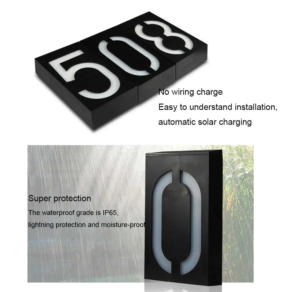 Number Solar Doorplate Light Large Unplugged Villa Lamp Store Lighting Led Ornaments Landscape House Number 1
Number Solar Doorplate Light Large Unplugged Villa Lamp Store Lighting Led Ornaments Landscape House Number 1