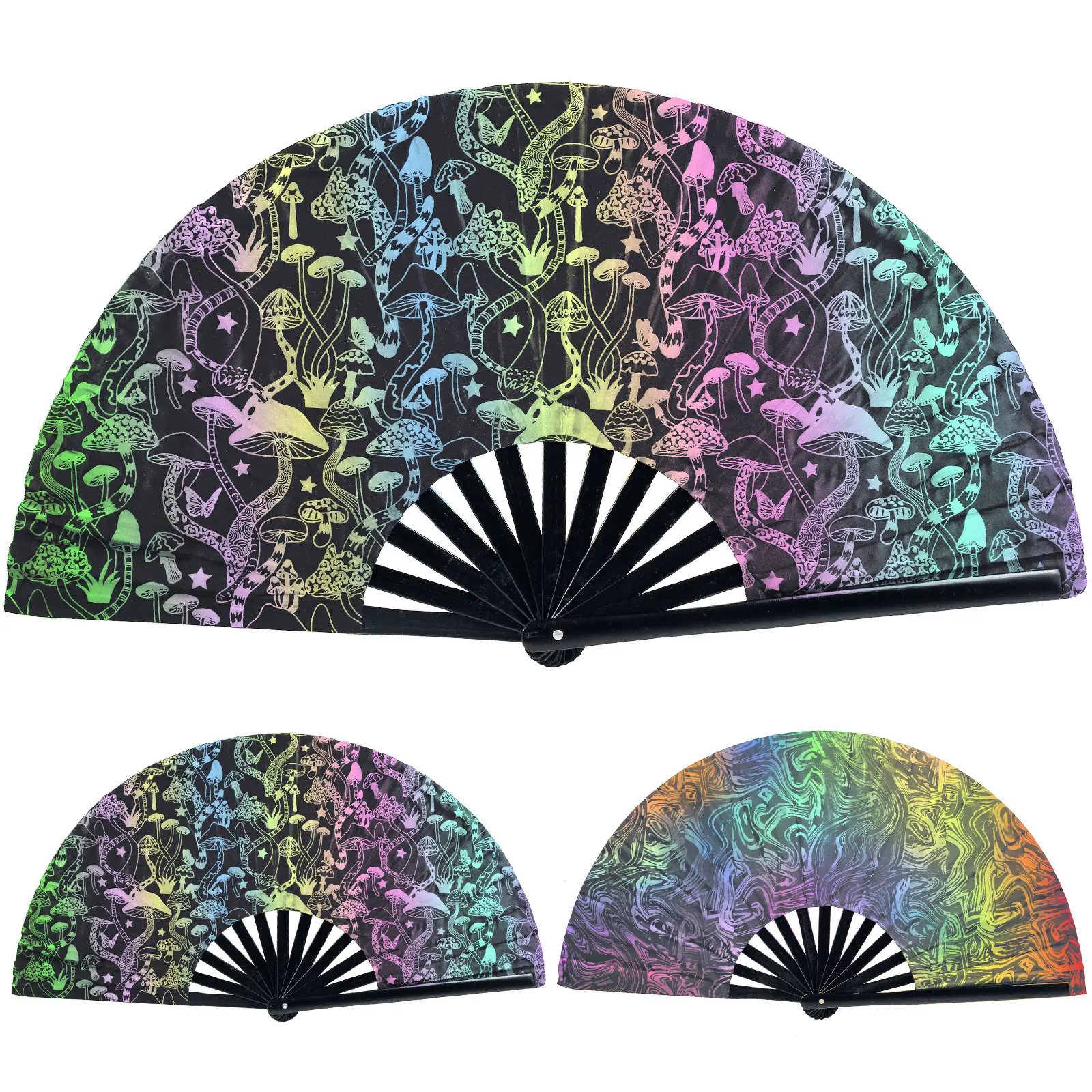Folding Hand Fan Reflective Portable Bamboo Fan Festival Performance Party Dance Decorative Craft Fan Gifts Large Clack Hand Fan
Folding Hand Fan Reflective Portable Bamboo Fan Festival Performance Party Dance Decorative Craft Fan Gifts Large Clack Hand Fan