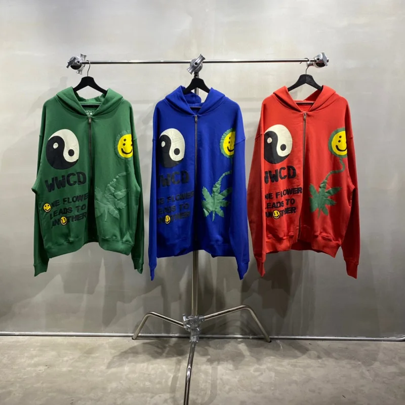 Hip Hop Streetwear Men CPFM.XYZ Zipper Hooded Jacket Puff Smiley Tai Chi Ciagram Print Harajuku Winter Fleece Kanye Sweatshirts
Hip Hop Streetwear Men CPFM.XYZ Zipper Hooded Jacket Puff Smiley Tai Chi Ciagram Print Harajuku Winter Fleece Kanye Sweatshirts
