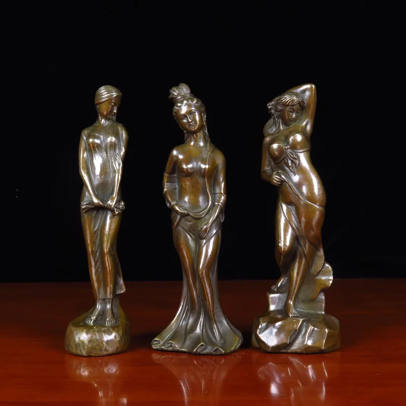 Bronze Statue Crafts Female Portrait Chinese Classical Ming and Qing Style Brass Beauty Sculptured Ornaments Decorative Artwork
Bronze Statue Crafts Female Portrait Chinese Classical Ming and Qing Style Brass Beauty Sculptured Ornaments Decorative Artwork