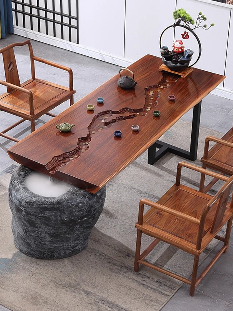 Coffee table, solid wood board, comprehensive landscape, Zen fish culture, kung fu coffee table, chair set
Coffee table, solid wood board, comprehensive landscape, Zen fish culture, kung fu coffee table, chair set