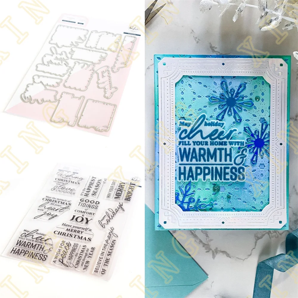 Metal Cutting Dies Clear Stamps Holiday Large Scrapbook Diary Decoration Embossing Stencil Template DIY Greeting Card Handmade
Metal Cutting Dies Clear Stamps Holiday Large Scrapbook Diary Decoration Embossing Stencil Template DIY Greeting Card Handmade